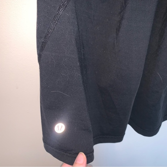 Lululemon Athletica Black Fitted Sleeveless Tank Top Mesh 8 - Picture 5 of 6